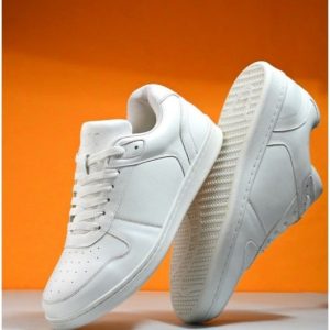 White Minimalist Everyday Sneakers