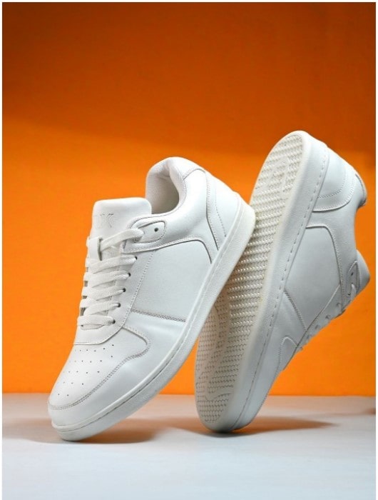 White Minimalist Everyday Sneakers