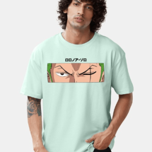 Zoro Anime Printed Oversized T-Shirt for Men